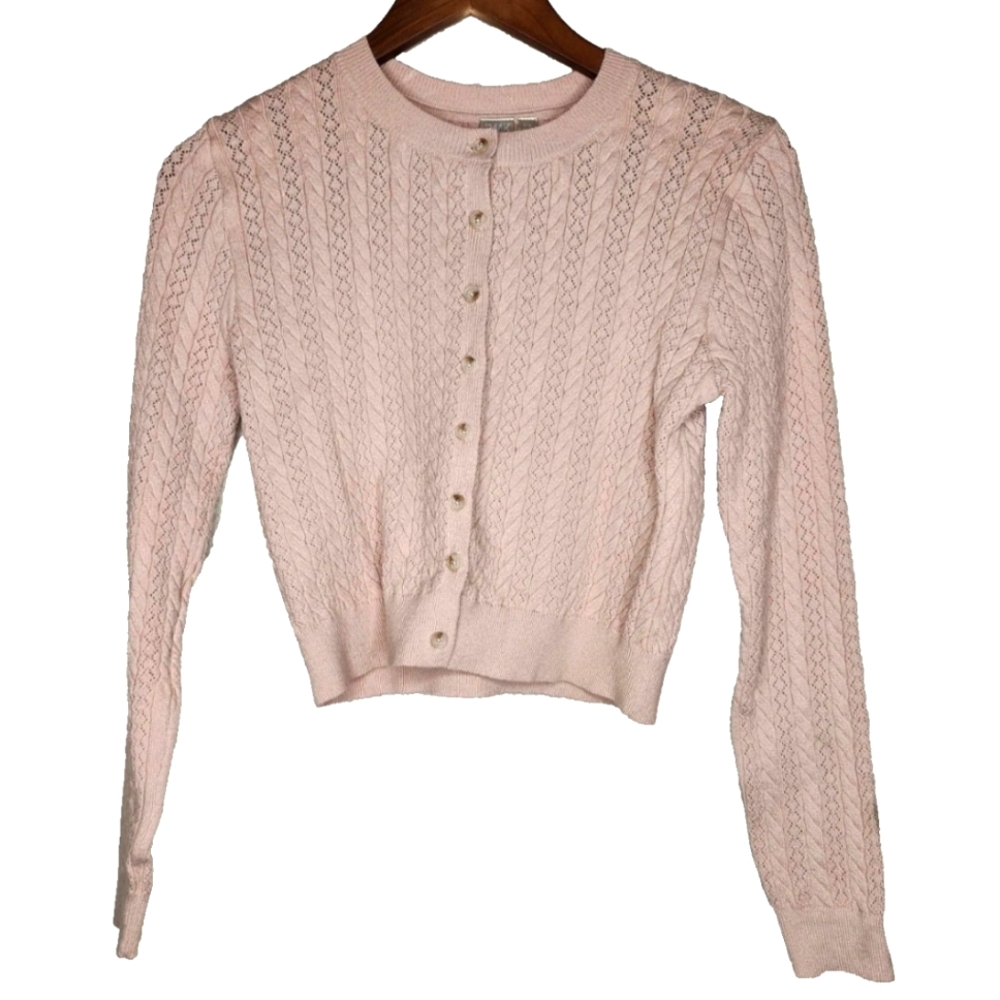 Twik Exclusivite Simons Cardigan Sweater in Mauve Pink Size S